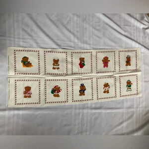 Vtg Cranston Print Works Teddy Bear Book Cut and Sew